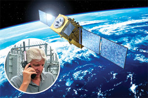 Satellite phones can be used in emergencies when regular cell phones don't work.