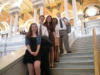 (B-T) Krista Shaw, Tyler Gass,<br />Gladys Ibanez-Alers, Taylor Owens, and<br />Matthew Munson on the steps of the Library<br />of Congress.