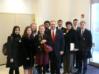 NOVEC and Rappahannock Electric Cooperative Youth Tour students visit with Lt. Gov. Bolling. Front row, left to right: Mishal Akbar, Marjorie Baker, Katherine Sutphen, Lt. Gov. Bolling, NOVEC Youth Tour Coordinator Donna Snellings, Ted Bajer: Back row: Lori Veorse, Rodney Jackson, Tejas Aralere, and Chris Staats